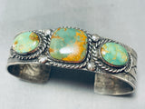 Unique Vintage Native American Navajo Royston Turquoise Sterling Silver Bracelet-Nativo Arts