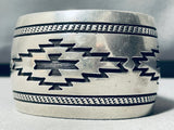 Important Dick Mike Yazzie Vintage Native American Navajo Sterling Silver Bracelet-Nativo Arts