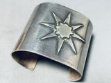 Northstar Vintage Hand Wrought Sterling Silver Wide Bracelet Cuff-Nativo Arts