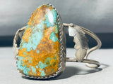 Herb Tsosie Hueg Vintage Native American Navajo Royston Turquoise Sterling Silver Bracelet-Nativo Arts