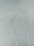 Signed Native American Navajo Royston Turquoise Sterling Silver Necklace-Nativo Arts