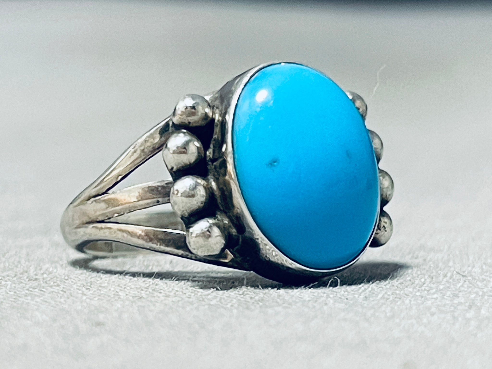 Beautiful turquoise native outlets American ring sterling silver size 8