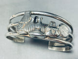 Important Pottery Vintage Native American Navajo Sterling Silver Bracelet-Nativo Arts