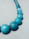 Rare Balls Of Turquoise Vintage Native American Navajo Sterling Silver Necklace-Nativo Arts