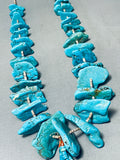 212 Gram Vintage Navajo Turquoise Nugget Heishi Necklace-Nativo Arts