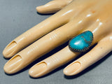 Glamorous Vintage Native American Navajo Royston Turquoise Sterling Silver Ring-Nativo Arts