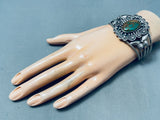 One Of The Best Ever Vintage Native American Navajo Royston Turquoise Sterling Silver Bracelet