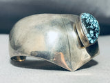 Indian Mountain Turquoise Rare Vintage Navajo Sterling Silver Bracelet-Nativo Arts