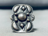 One Of A Kind Vintage Native American Navajo Sterling Silver Ring-Nativo Arts