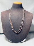 Fab Vintage Santo Domingo Dark Heishi Sterling Silver Necklace-Nativo Arts