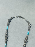 Jaw To The Floor Vintage Southwest Sterling Silver Turquoise Necklace-Nativo Arts