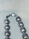 One Of The Most Intricate Vintage Handmade Sterling Silver Necklace-Nativo Arts