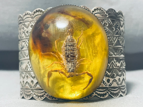 Gasp! Vintage Native American Scorpion Sterling Silver Bracelet-Nativo Arts