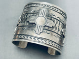 122 Grams Zia Symbolic Native American Navajo Sterling Silver Bracelet-Nativo Arts