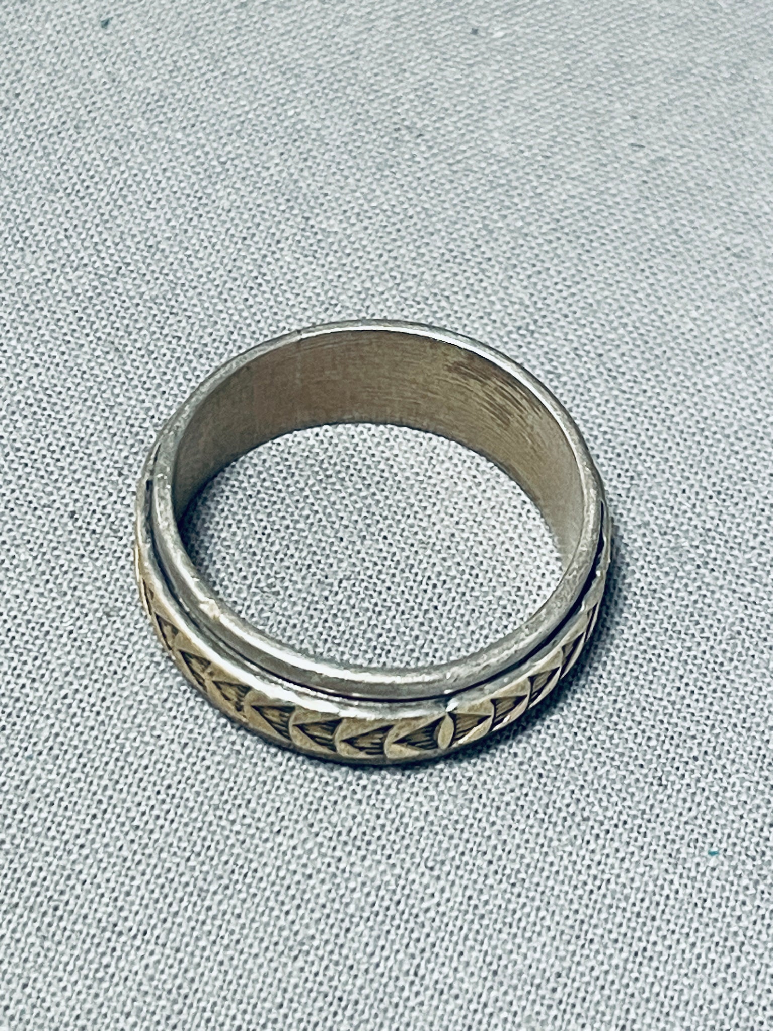 VINTAGE 14K STERLING SILVER selling RING. # 902