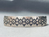 Vintage Native American Navajo Sterling Silver Bracelet