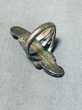 Signed Vintage Native American Navajo Sterling Silver Flower Ring-Nativo Arts