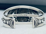 Aaron Toadlena Lapis Vintage Native American Navajo Sterling Silver Bracelet-Nativo Arts
