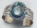One Of The Best Vintage Native American Navajo Spiderweb Turquoise Sterling Silver Bracelet-Nativo Arts