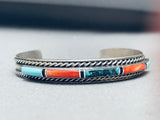 Yazzie Vintage Native American Navajo 6.5 Inch Wrist Sterling Silver Bracelet-Nativo Arts