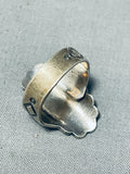 Tremendous Vintage Native American Navajo Sterling Silver Ring Signed Joe Delgarito-Nativo Arts