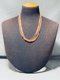 Pink Heishi Native American Navajo Sterling Silver Pretty Necklace-Nativo Arts