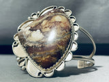 Joseph Grey Vintage Native American Navajo Jasper Sterling Silver Bracelet-Nativo Arts