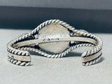 One Of The Best Vintage Native American Navajo Gaspeite Sterling Silver Bracelet-Nativo Arts