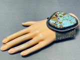 200 Grams Vintage Native American Navajo #8 Turquoise Sterling Silver Bracelet-Nativo Arts