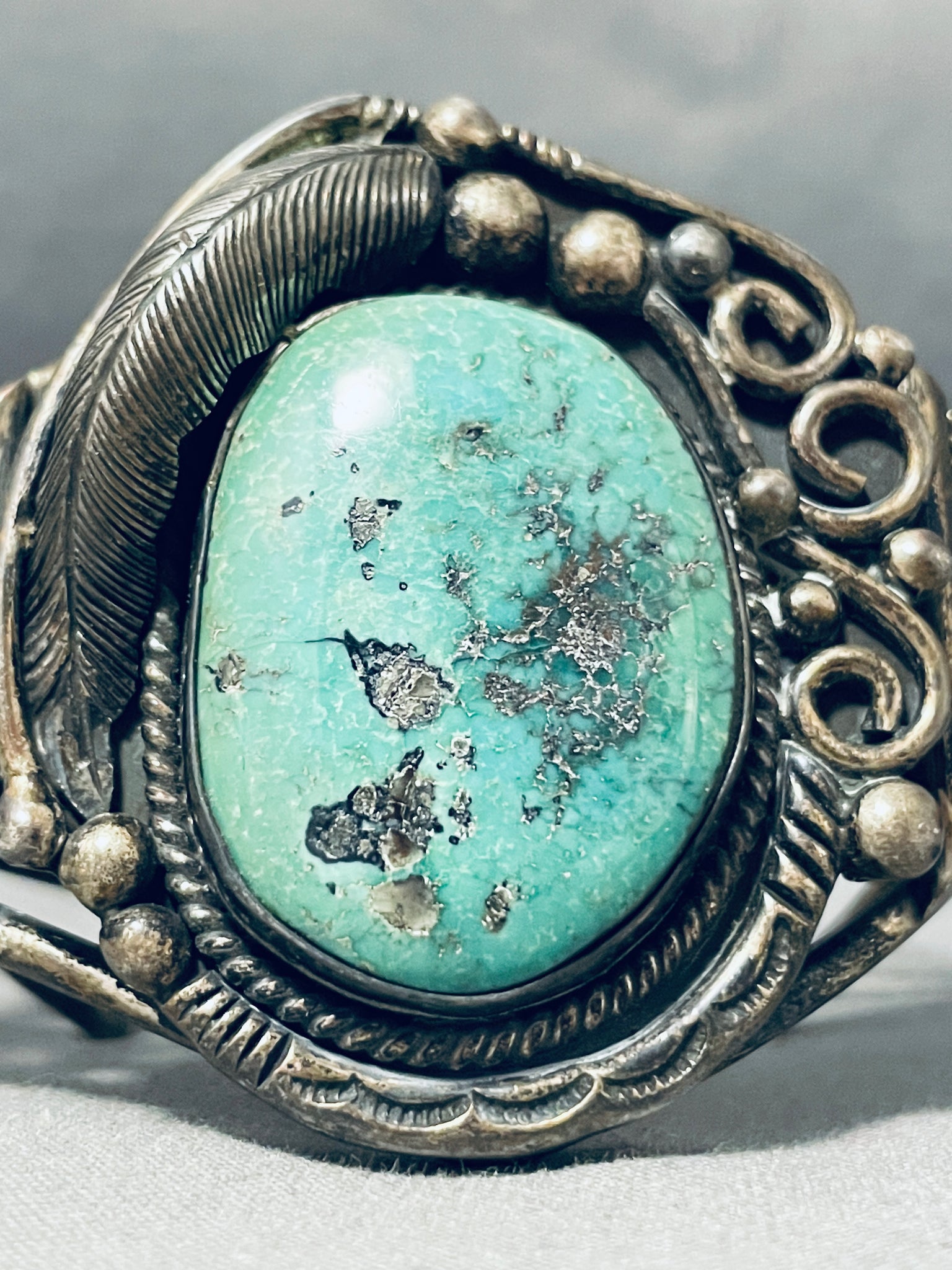 Ed Kee Remarkable Vintage Native American Navajo Royston Turquoise