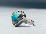 Turquoise Heart Vintage Southwest Sterling Silver Ring-Nativo Arts