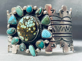 Robert Yellowhorse Magnificent 104 Grams Turquoise Sterling Silver Bracelet-Nativo Arts