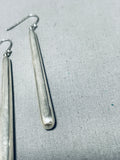 Elegant Vintage Native American Navajo Sterling Silver Earrings-Nativo Arts