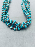 Gorgy Vintage Navajo Turquoise Heishi Necklace Old-Nativo Arts