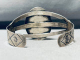 The Best Vintage Native American Navajo Green Fossil Agate Sterling Silver Bracelet-Nativo Arts