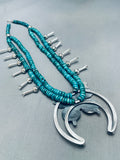 Butterfly Love Native American Navajo Turquoise Sterling Silver Necklace-Nativo Arts