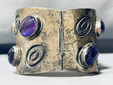 The Best Vintage Southwestern Amethyst Sterling Silver Clasp Bracelet-Nativo Arts