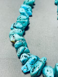 179 Grams Heavy Vintage Native American Navajo Turquoise Nugget Heishi Necklace-Nativo Arts