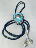 Important Charles Loloma Student Vintage Native American Navajo Sterling Silver Bolo Tie-Nativo Arts