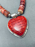 Heart Of Spiny Vintage Santo Domingo Sterling Silver Necklace-Nativo Arts