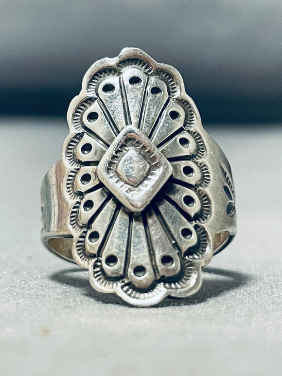 Tremendous Vintage Native American Navajo Sterling Silver Ring