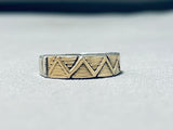 Gorgeous Native American Navajo 14k Gold Sterling Silver Ring-Nativo Arts