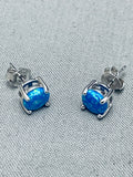 Gorgeous Vintage Native American Navajo Abalone Sterling Silver Earrings-Nativo Arts