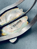 Amazing Vintage Native American Navajo Len Cadmen Turquoise Shell Bracelet-Nativo Arts