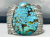 100+ Gram Native American Navajo Spiderweb Turquoise Sterling Silver Bracelet-Nativo Arts