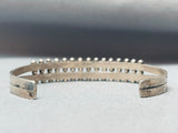 Snake Eyes Turquoise Vintage Native American Zuni Sterling Silver Bracelet Cuff-Nativo Arts
