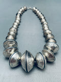 367 Grams!! Vintage Native American Navajo Coins Heavy Hand Tooled Necklace-Nativo Arts