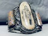 The Best Vintage Native American Navajo Hand Carved Sterling Silver Bracelet-Nativo Arts