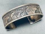 Astounding Vintage Santo Domingo Sterling Silver Signed Bracelet-Nativo Arts