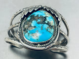 Museum Vintage Native American Navajo Morenci Turquoise Sterling Silver Bracelet-Nativo Arts
